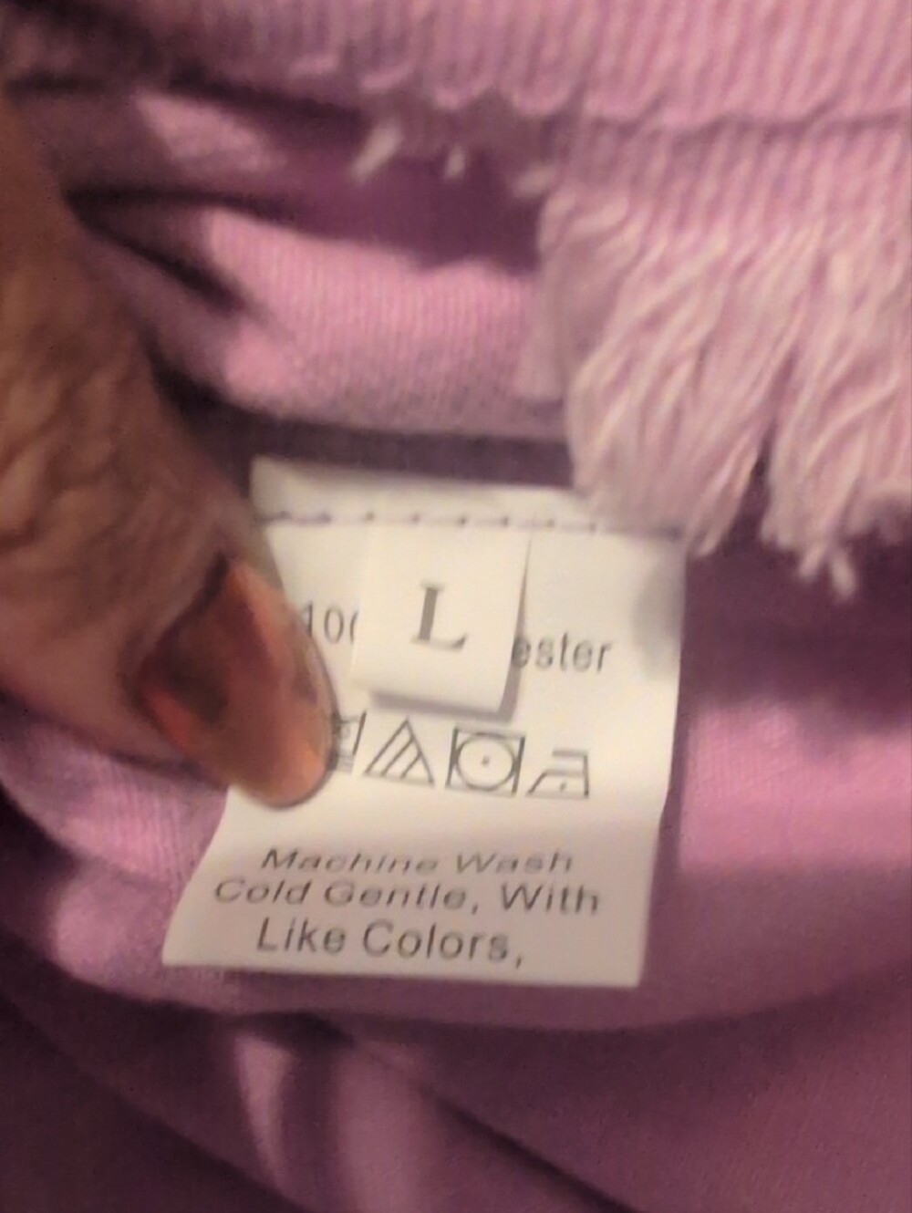 Distressed Lavender Button-Front Jacket - Picture 3 of 4